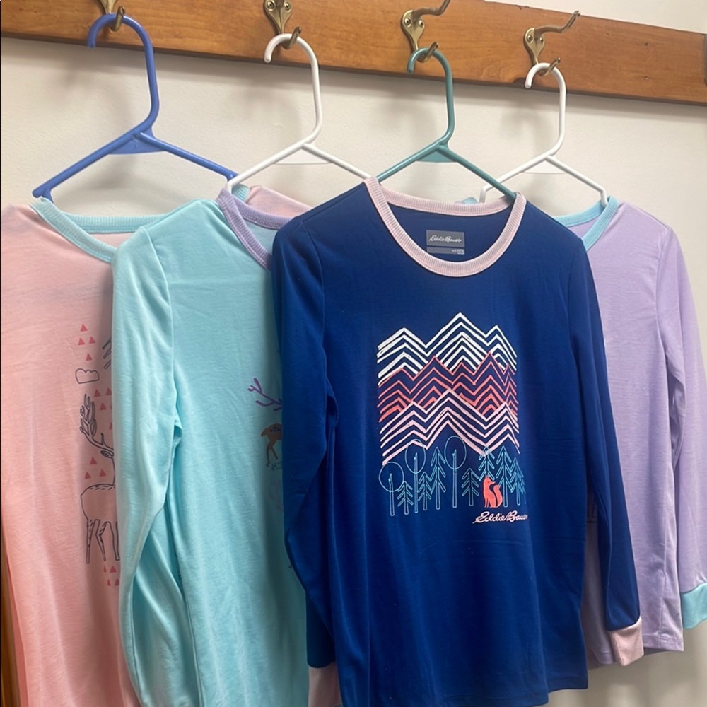 Eddie Bauer Kids Pajama Sets - Blue, Pink, Light Blue, Lavender